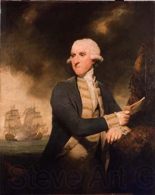 Sir Joshua Reynolds Portrait of Admiral Sir Samuel Hood, later Lord Hood Norge oil painting art